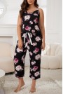 Макси пижама - домашен комплект на рози