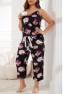 Макси пижама - домашен комплект на рози