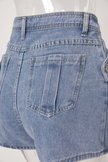 Short plus size denim pants-skirts