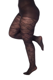 Floral Pattern Curvy Super Stretch Tights