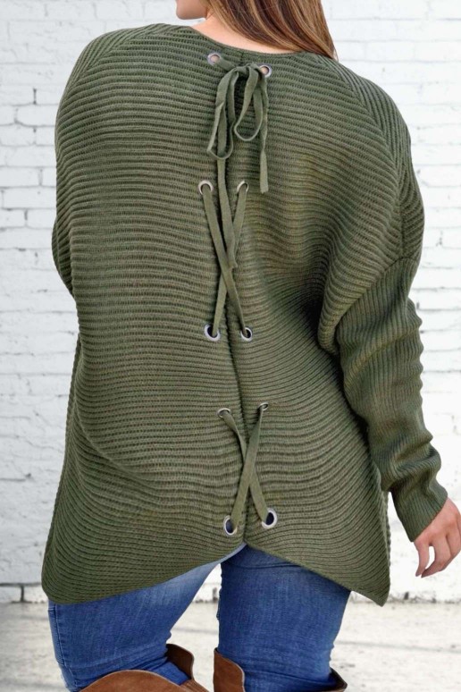 Waistcoat with a spectacular back in green