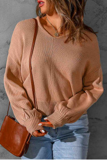 Modern plus size sweater with cutouts