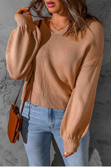 Modern plus size sweater with cutouts