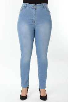 Clean light skinny plus size jeans