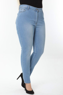 Clean light skinny plus size jeans