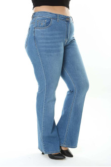 Español clean light plus size jeans