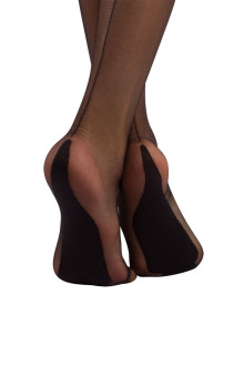 15 DEN hold ups with back seam