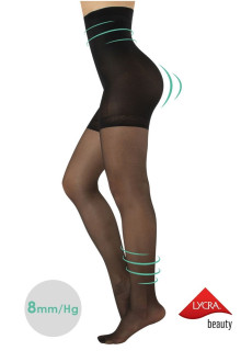 SUPPORT AND SHAPER TIGHTS HIGH WAIST - 20 DEN, black