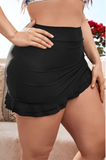 Black maxi skirt swimsuit bottom