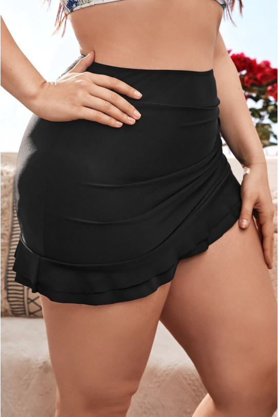 Black maxi skirt swimsuit bottom