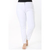 Simple white plus size jeans