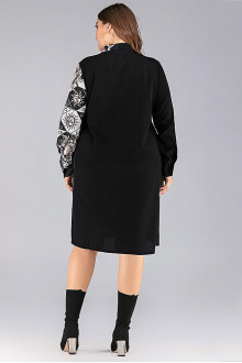 Plus size shirt dress with sun and moon print