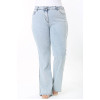 Clean plus size jeans in a very light denim color