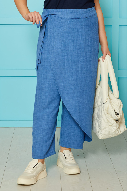 Designer shalwar pants in blue