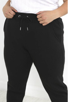 Black plus size sports bottom