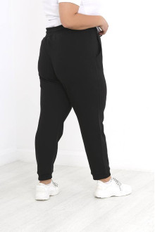 Black plus size sports bottom