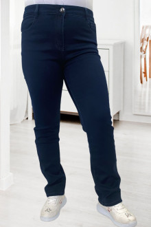 Plus size jeans with quilted lining