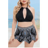 Modern two-piece swimsuit with hemline bottom