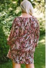Макси рокля в абстрактен флорален принт