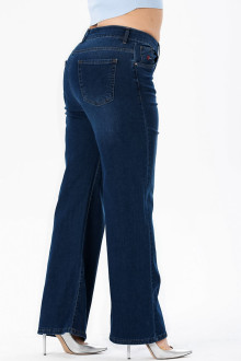 loose leg plus size jeans in dark denim