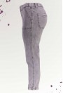 Макси дънки с ластик на талията и крачолите в пепеливо сиво