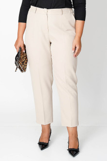 Elegant plus size pants in beige