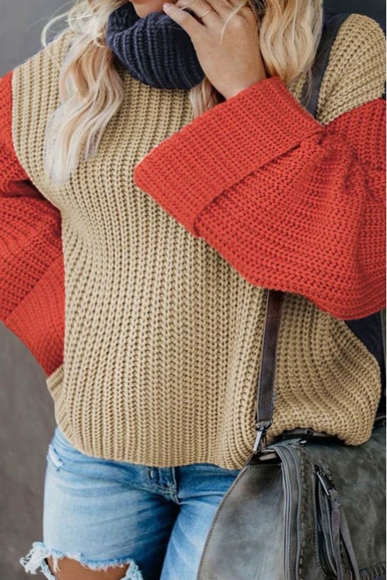 Модерен макси пуловер с висока яка
