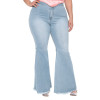 Charleston light plus size jeans with straight leg