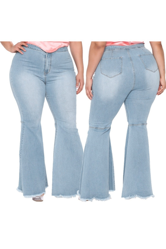 Charleston light plus size jeans with straight leg