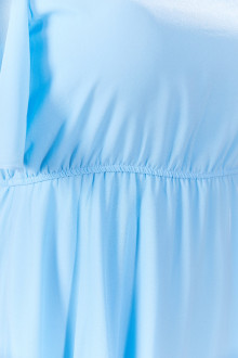 Summer plus size dress in sky blue