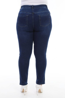 Thin skinny plus size jeans dark denim