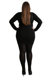 200 DEN plus size tights made of microfiber