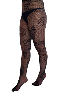 Mesh alternative snake plus size tights