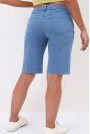Light Blue Short plus size Knee Length Jeans