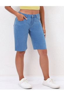 Light Blue Short plus size Knee Length Jeans