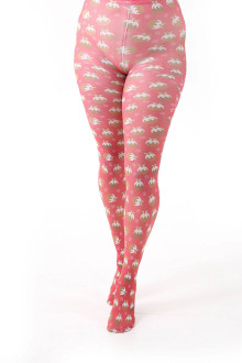 Christmas Pudding Printed Tights