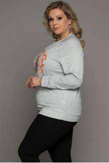 Gray plus size sweatshirt Halloween