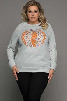 Gray plus size sweatshirt Halloween