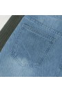 Loose plus size jeans with black leg bands