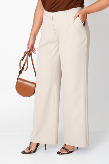 Elegant loose beige plus size pants