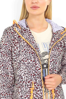 Transitional plus size jacket leopard