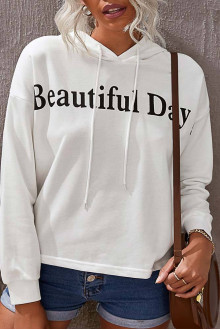 Beautiful Day White Plus size Sweatshirt