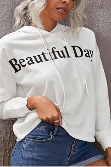 Beautiful Day White Plus size Sweatshirt