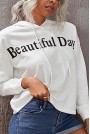 Beautiful Day White Plus size Sweatshirt