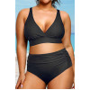 Black plus size bikini bottoms with sets