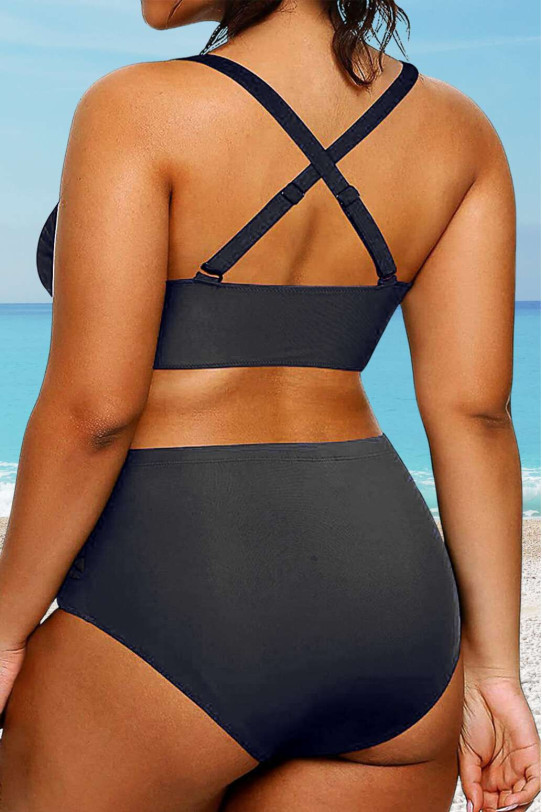 Black plus size bikini bottoms with sets