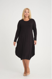 Loose midi black dress