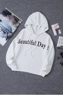 Beautiful Day White Plus size Sweatshirt