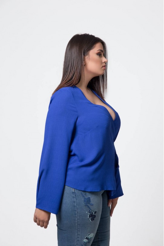 Макси риза турско-синьо кимоно