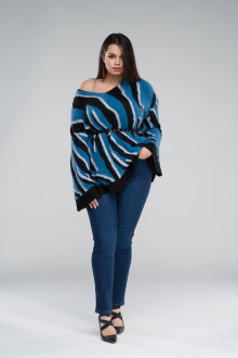 ZEBRA INTARSIA TUNIC